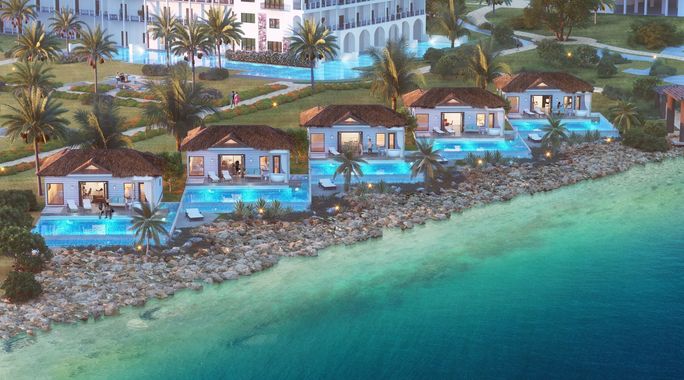 Awa Seaside Butler Bungalows at the Sandals Royal Curacao Resort. Awa Seaside Butler Bungalows, Sandals Royal Curacao